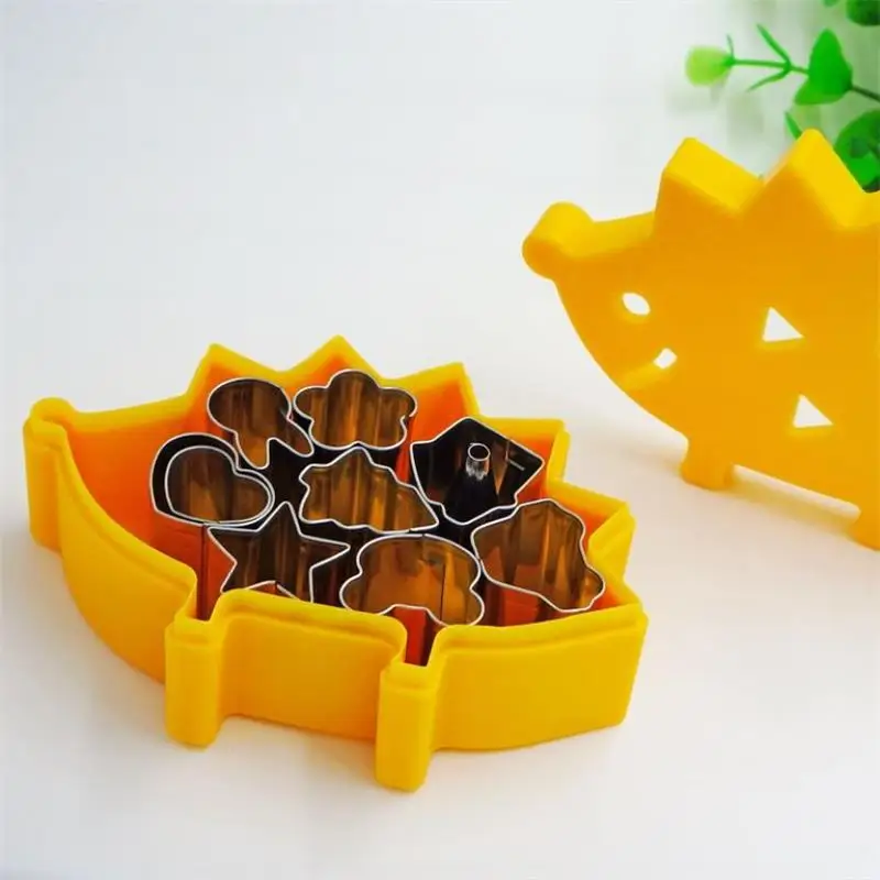 10 шт./компл. резак для фруктов коробка Ежик дизайн мини из нержавеющей стали