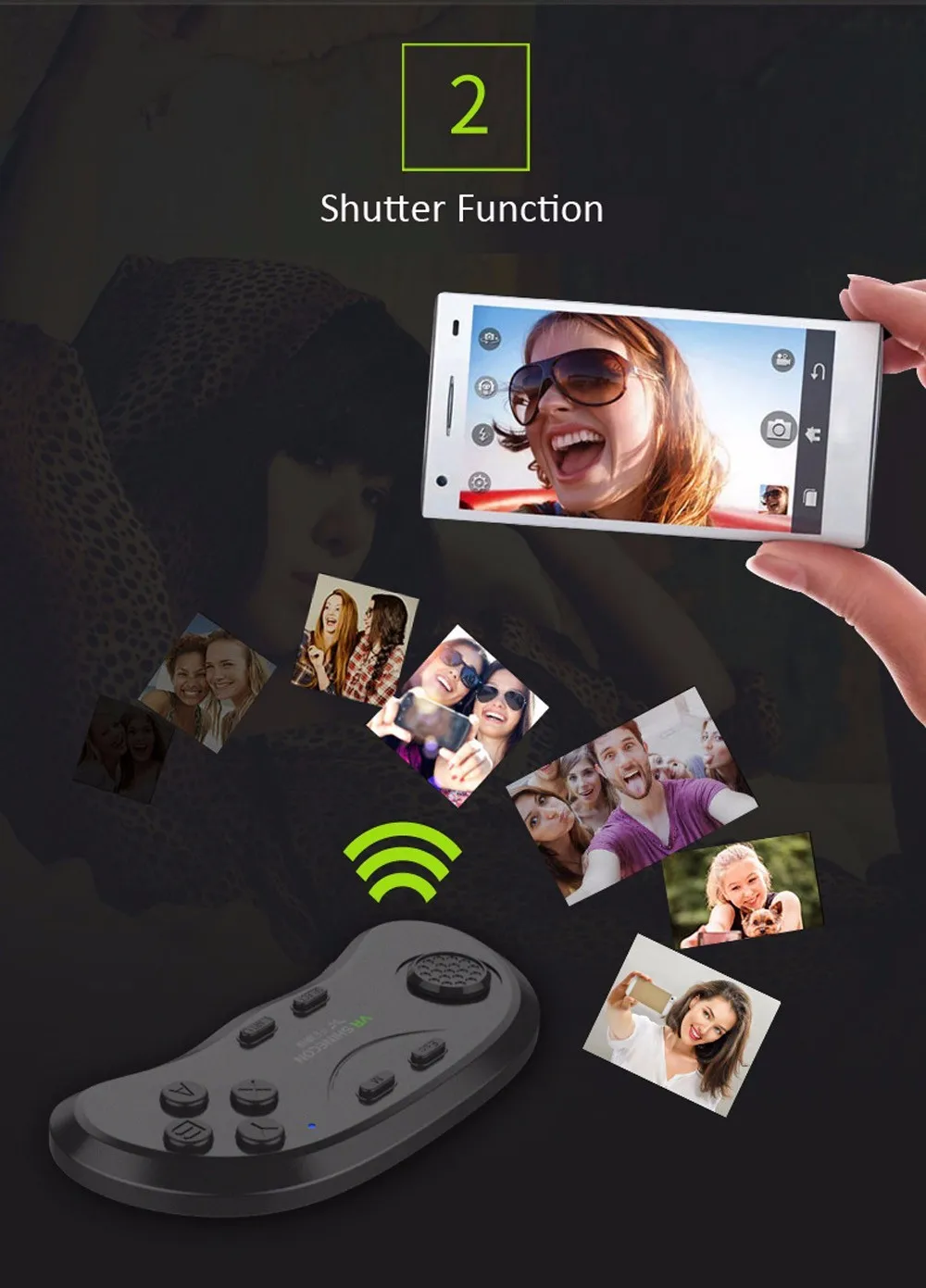 Новейшие Bobo vr Z6 VR очки беспроводные Bluetooth VR гарнитура Android IOS Удаленная реальность VR 3D картонные очки 4,7-6,2 дюймов