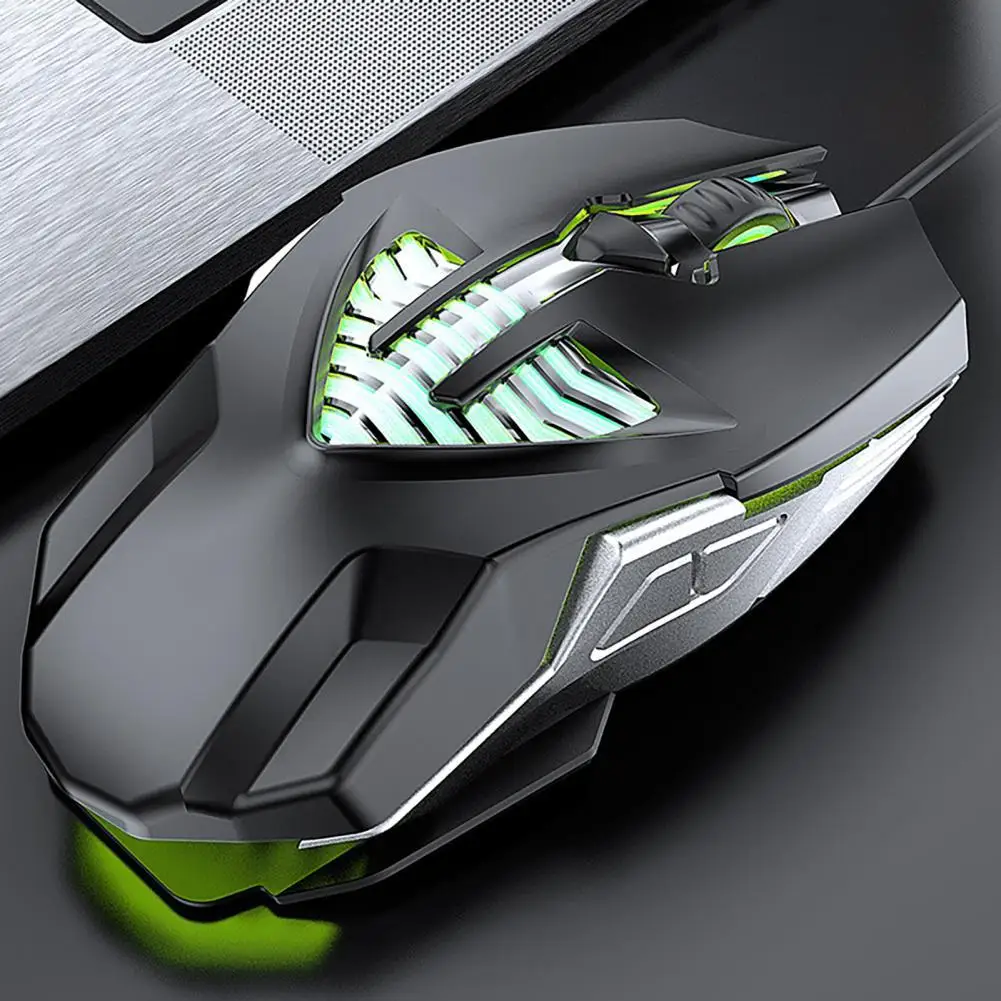 

Мышь Механическая Q1 Проводная с RGB светильник кой, 3600DPI, USB
