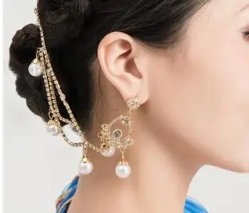 earrings Индийские пакистанские аксессуары для танцев, женские серьги для танцев, головной убор - Цвет: earrings