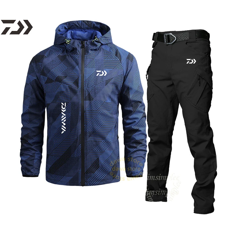 

Summer Breathable Fishing Suit for Fishing Clothing Men Fishing Clothes Quick Dry Fishing Jacket Men Fishing Pants Waterproof