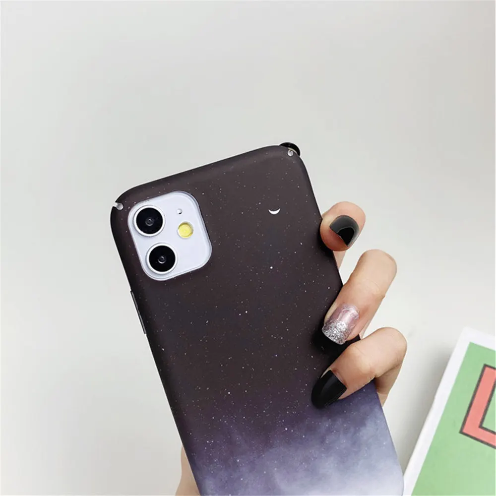Lovebay пластиковый чехол для телефона для iPhone 11 звездное небо Луна для iPhone 7 8 6 6s Plus 11 Pro X XR XS Max 7 Жесткий PC задняя крышка оболочка