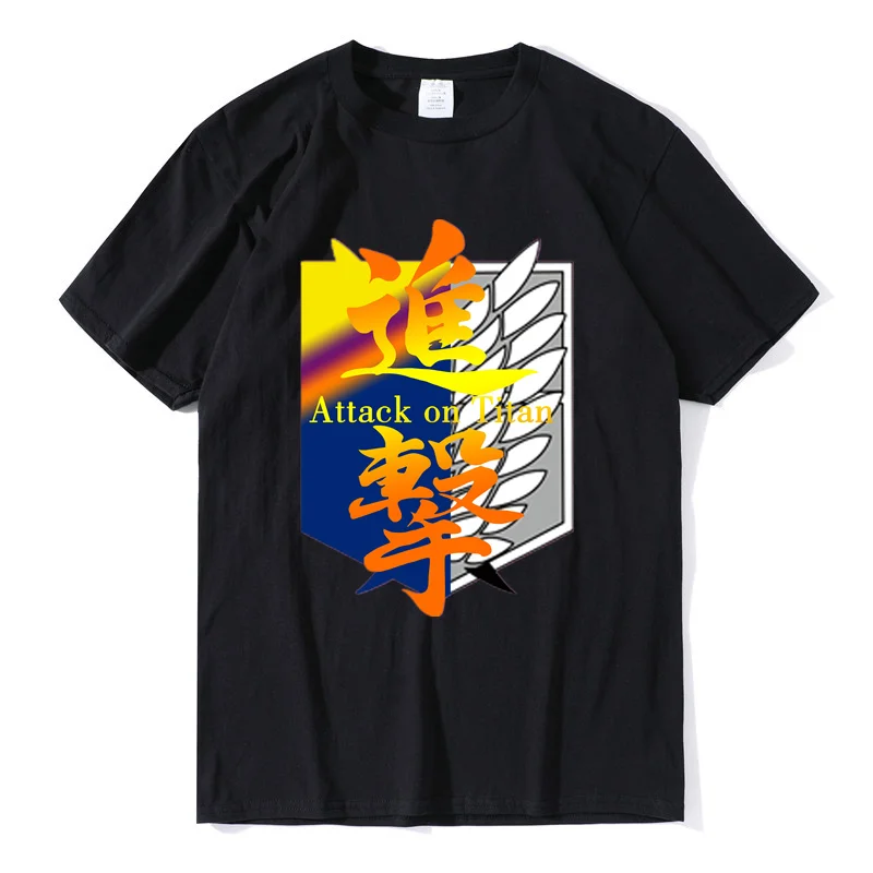 

Обувь для мужчин и женщин; Сезон лето платье с короткими рукавами, футболка классная мультфильм Нападение гигантский футболка с принтом лог...