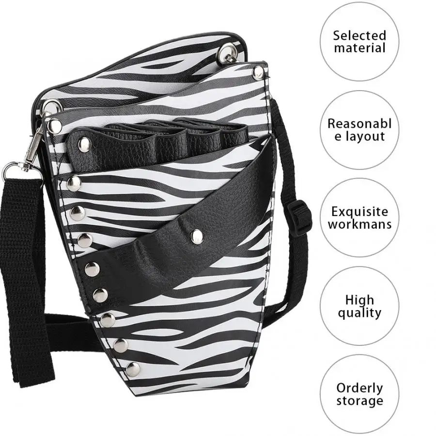 Искусственная кожа ножницы поясная Сумка зажим для волос гребень парикмахерских