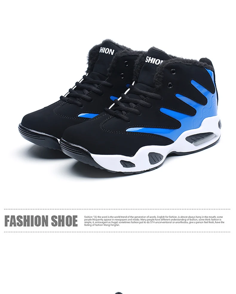 Shoes Men Sneakers Plush Warm Snow Boots Men Boots Fashion Hip Hop Shoes Men Sneakers Casual Shoes tenis masculino adulto AODLEE