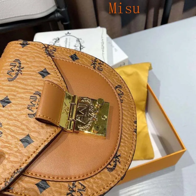 

Genuine Leather Women Saddles 2021 New Fashion Crossbody Single Shoulder Bags Ladies Designer Purses and Handbags Torebka Damska