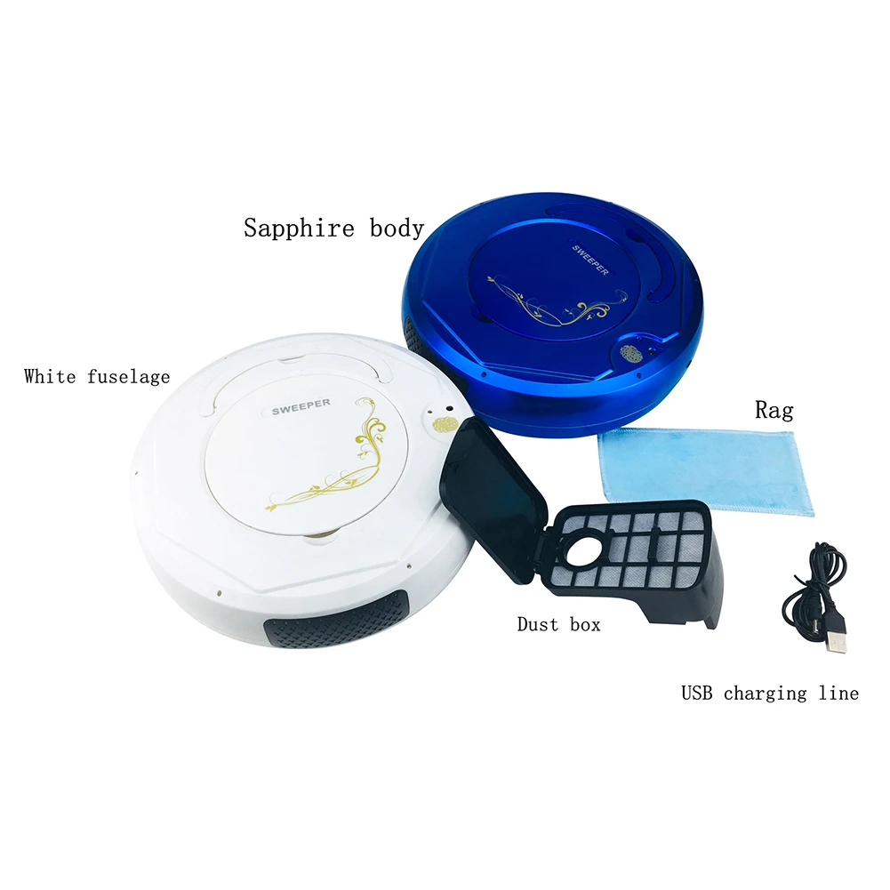 Умный автоматический перезаряжаемый робот для сухой и влажной уборки бытовой