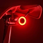 Велосипедный задний фонарь, стосветильник, торможение, сенсорный задний фсветильник, зарядка от USB, ультра яркий светодиодный Предупреждение фонарь для велосипеда