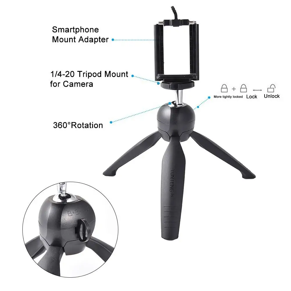 Компактный настольный мини-штатив для фотоаппарата | Электроника