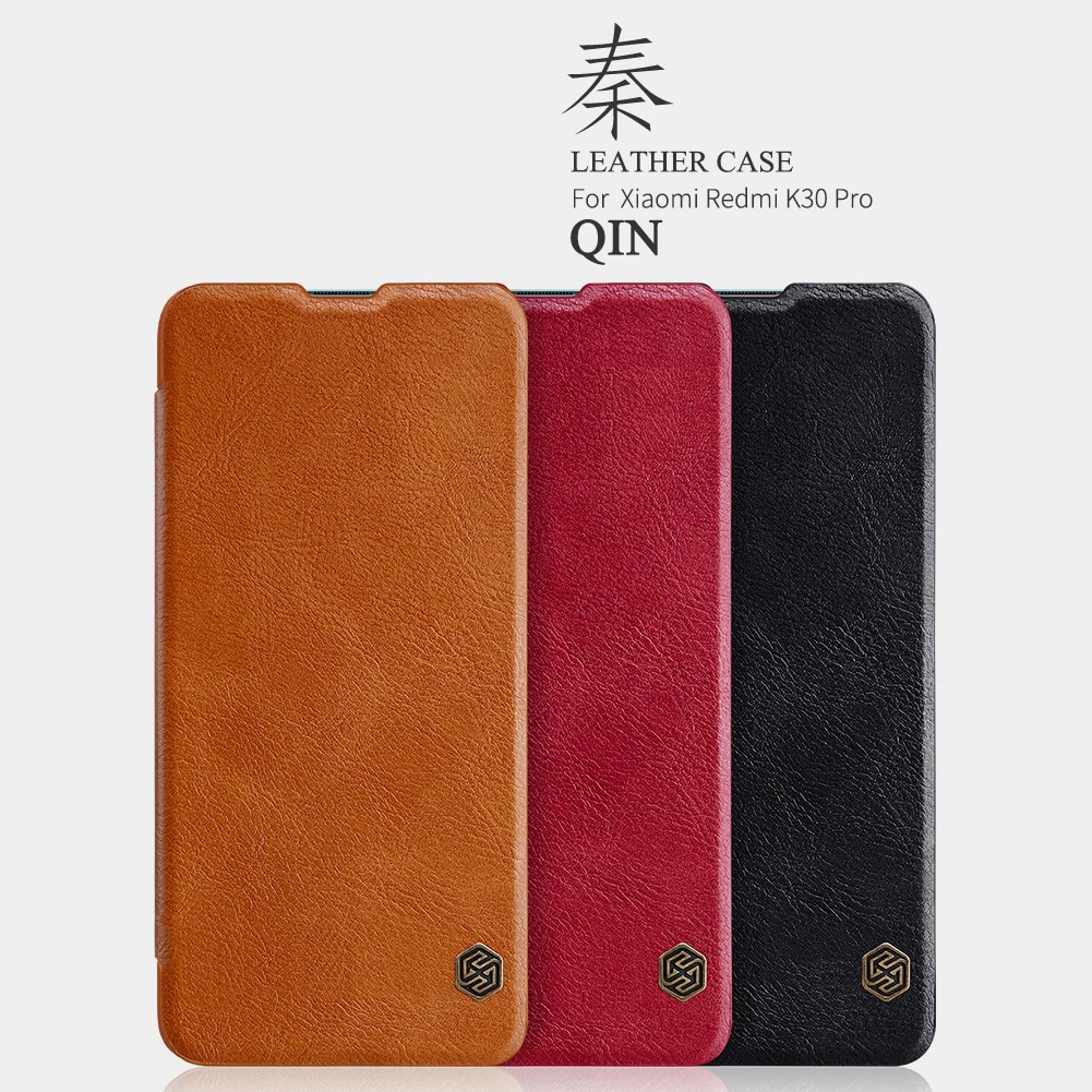 

NILLKIN Redmi K30 Pro Flip Case Vintage Qin PU Leather Wallet Stand Flip Cover for Xiaomi Redmi K30 Pro