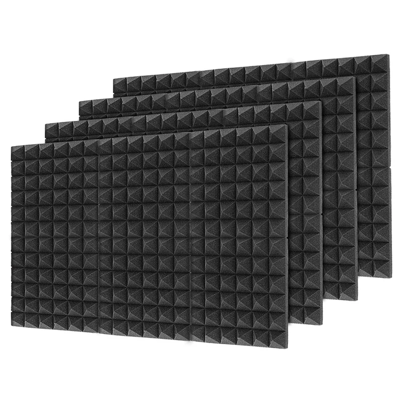 

Горячая YO-48Pcs 30X30X5CM звукоизоляция хлопок Звукоизоляционная пена