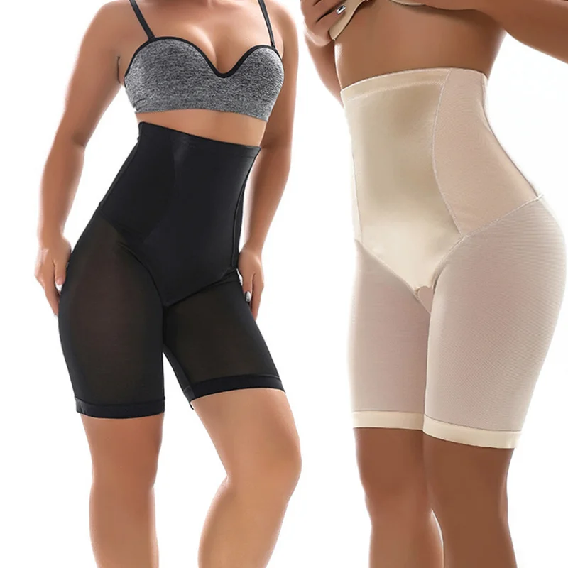 

High Waist Control Panties Shapewear Women Body Shapers Postpartum Belly Slimming Underwear Safety Panties High Fit Shorts Black