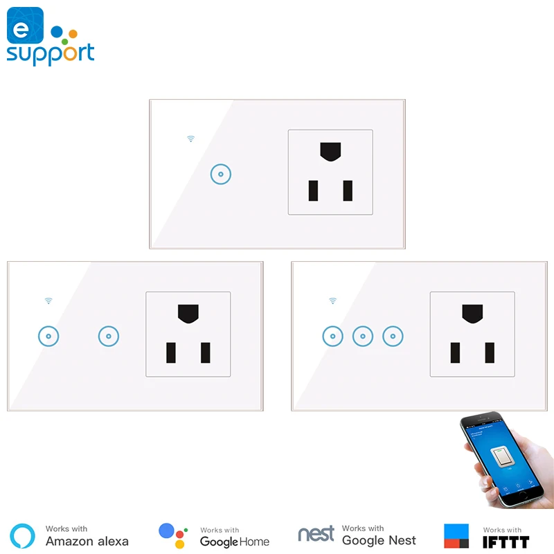 Умный выключатель с Wi Fi 16 А совместим Alexa IFTTT|Модули для умного дома| |