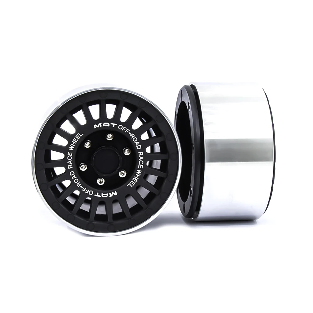 

RCTOYFUN 4pcs GRC G53 2.2" Metal Beadlock DIY Simulation Accessories Wheel Rims For 1/10 RC Cralwer Car SCX10 RR10 12mm Hex Hub