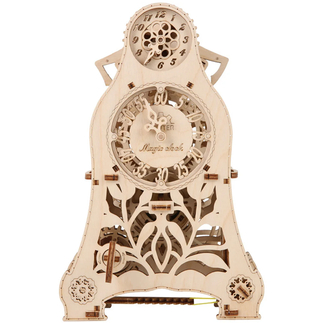 DIY деревянная модель механической передачи волшебные маятниковые часы комплект