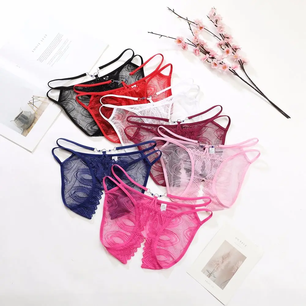 

Новые женские сексуальные трусики с открытой промежностью, кружевные стринги с открытой промежностью, женские трусы, сексуальные трусы, Та...