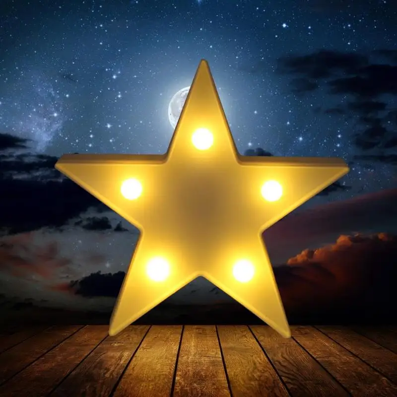 Светодиодный ночсветильник в форме звезды настольная лампа прикроватные
