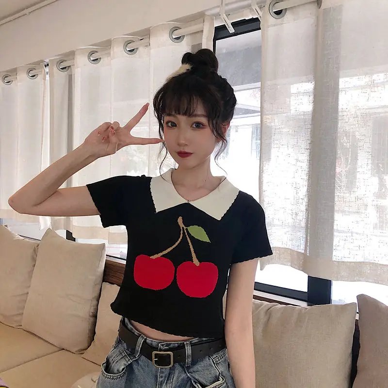 Женские футболки короткая футболка для женщин лето 2020 ретро женский топ с