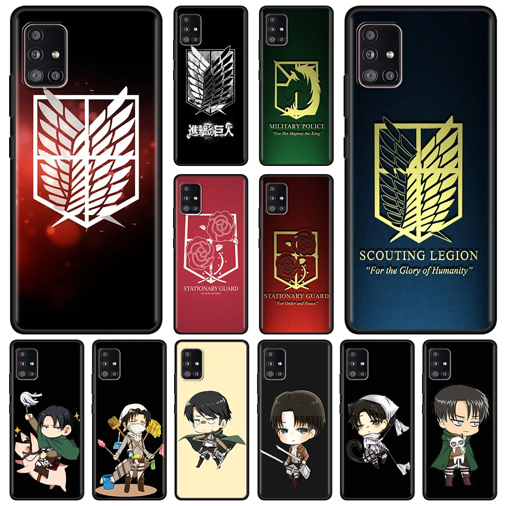 

Phone Case For Samsung Galaxy A51 A12 A21s A71 A52 A31 A02s A11 A41 A01 A51 A02 F42 A72 A32 A22 4G/5G Coque Titans attack