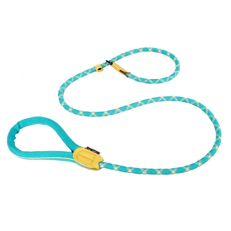 

TUFFHOUND Dog One-Piece P-Rope Collar Traction Rope Dog Leash Dog Rope Pet Supplies Golden, Husky, Samoyed