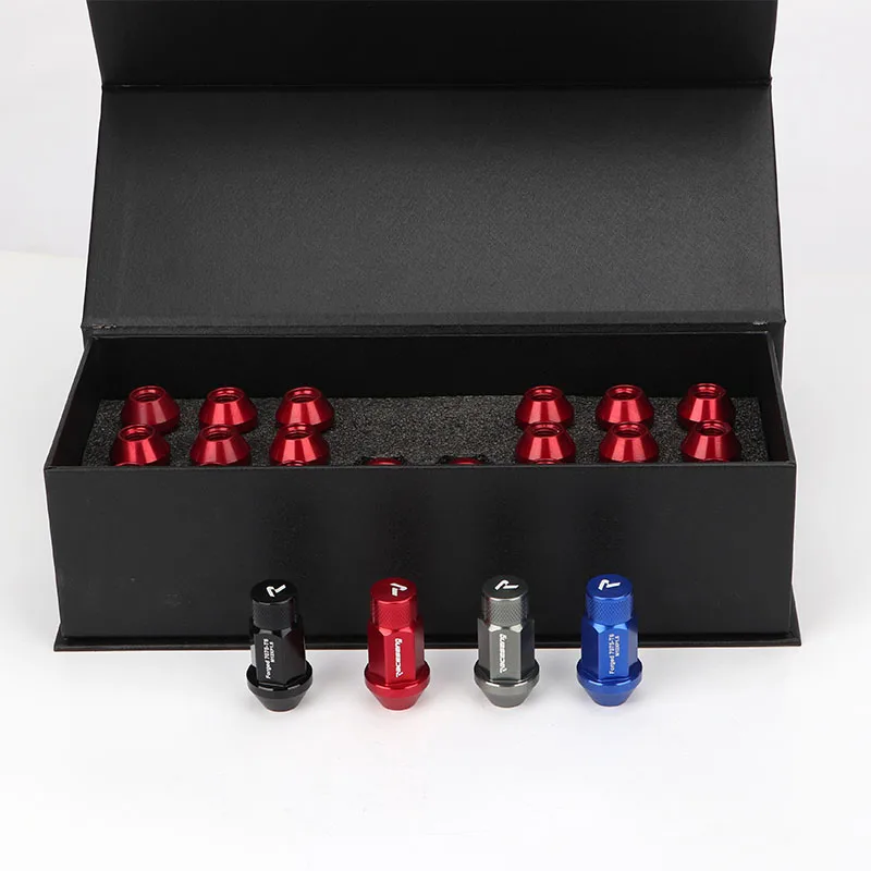 20 шт. 7075 Алюминиевый сплав кованый светильник гайка колеса M12 * 1 5 25 подходит для Ford