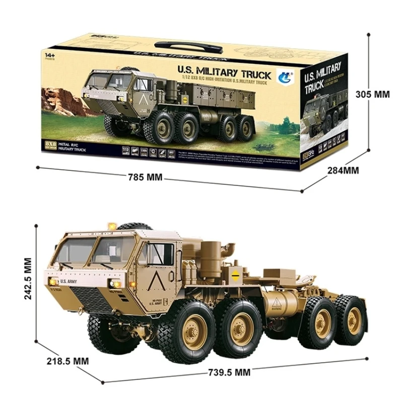 Высокая имитация 8X8 пульт дистанционного управления США военный внедорожный