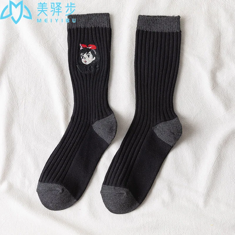 

10 Pairs Crew Socks Korean Version Cartoon Socks Cotton