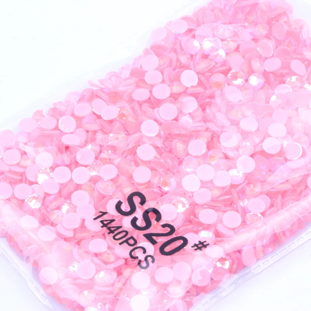 

SS6-SS30 Fluorescent Rhinestone New Glass Flatback Luminous Strass Fluorescent Light Pink AB Color DIY Nail Jewelry Decorations