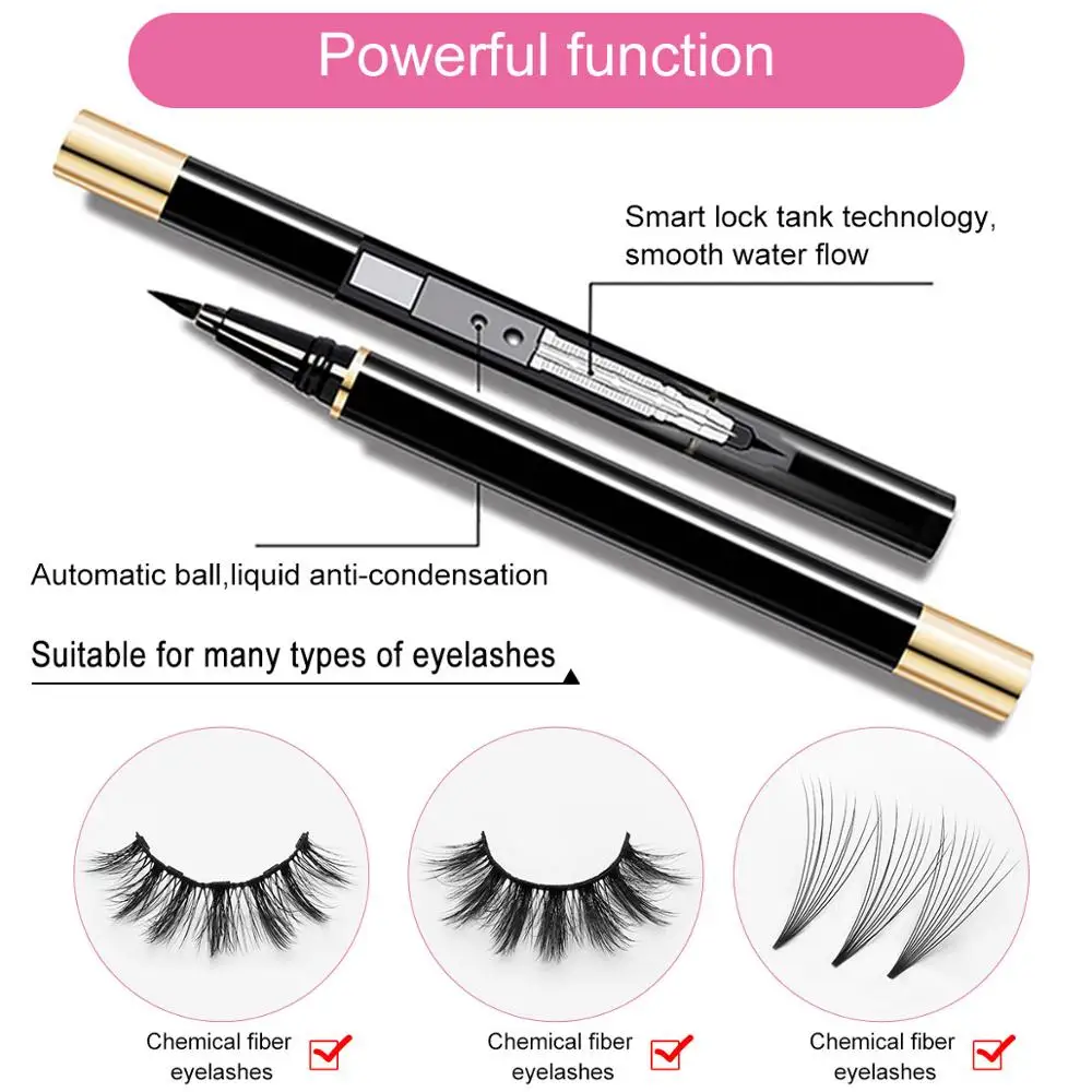 3 пары ресниц Набор для волшебного наращивания без клея легко носить натуральные