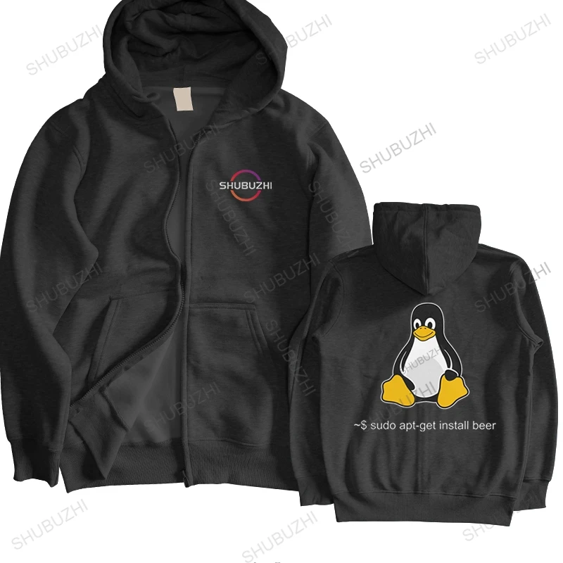 

Funny Linux Sudo Get Me A Beer hoodies for Men sweatshirt Penguin Programmer Computer Developer Geek Nerd hoody Cotton hoodie