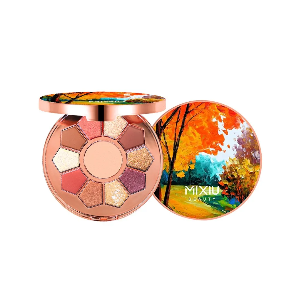 Палетка натуральных теней перламутровые блестящие матовые тени для век макияжа