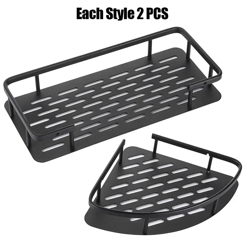 

2 шт., угловая корзина для хранения душа с крючками