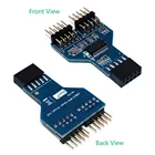 USB 9-контактный разъем для материнской платы, сплиттер-адаптер, двойной 9-контактный разъем USB 2,0 для RGB Bluetooth NZXT, жидкое охлаждение