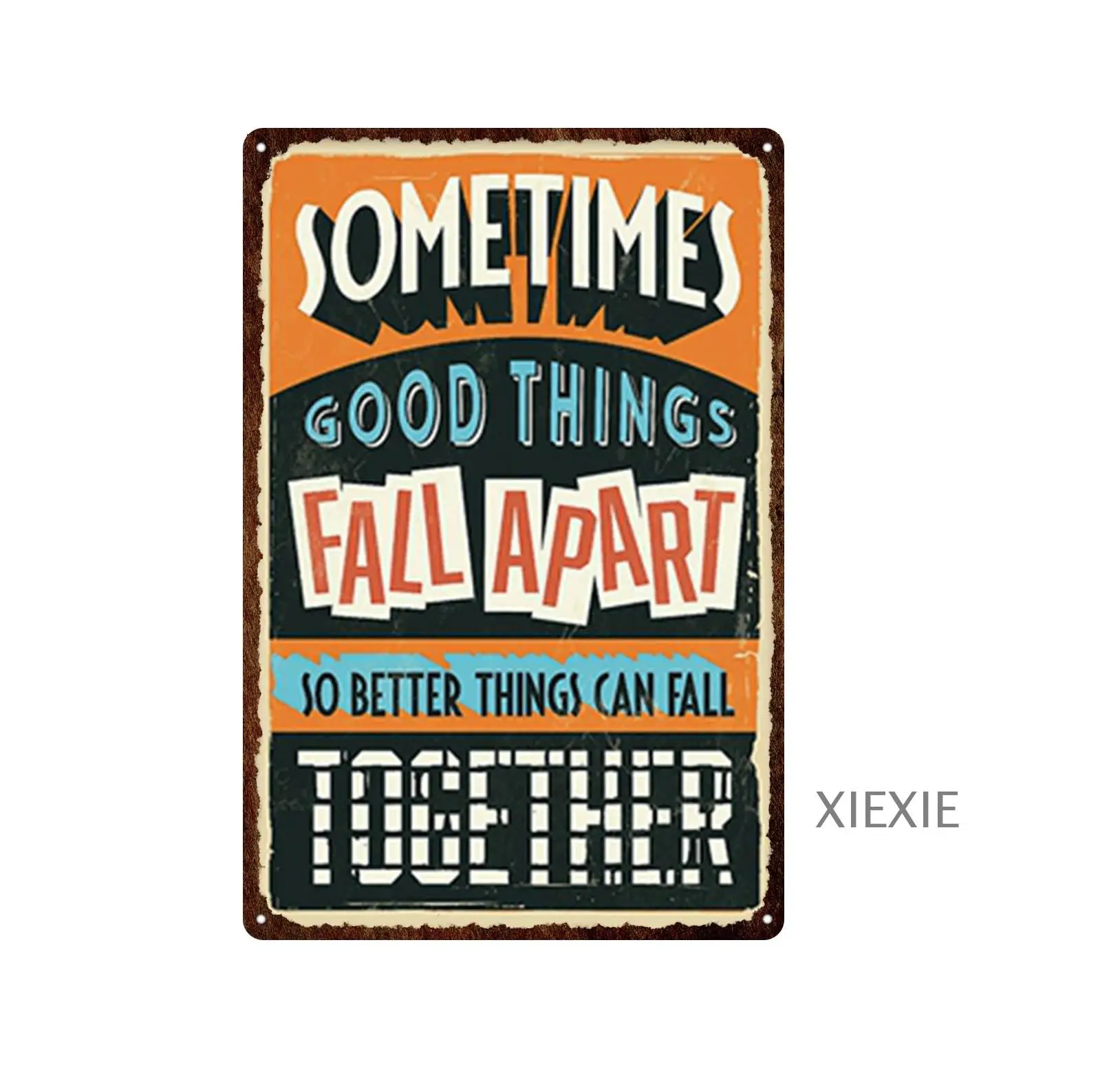 

Home Rule Tin Plaque Vintage Metal Stickers Retro Tin Signs Love Family Happy Life Sign Poster Plate Bar House Wall Decor