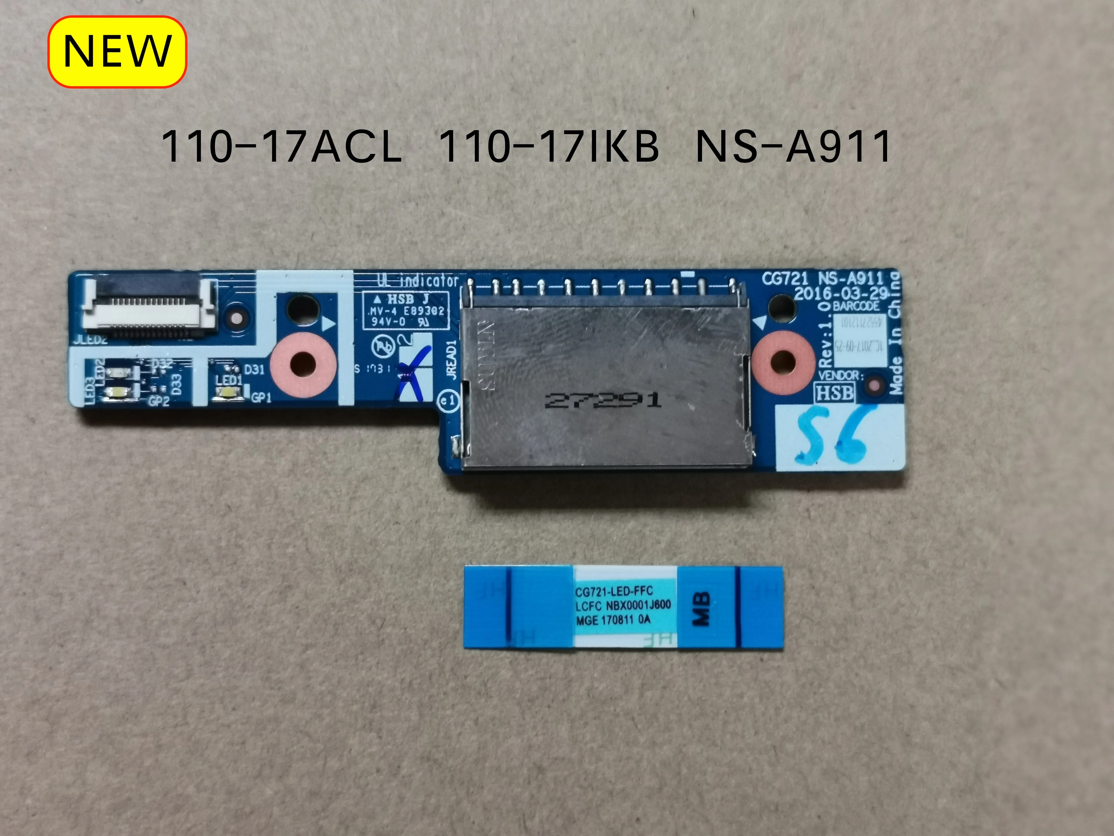 

For Lenovo 110-17ACL 110-17IKB NS-A911 card reader touchpad button board