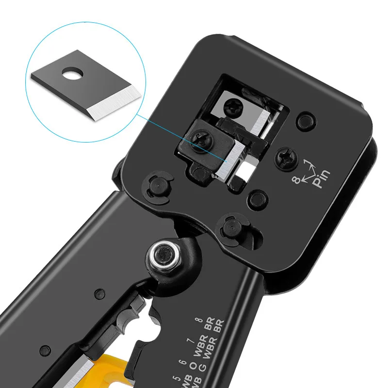 rj45 crimper rj45 crimping tool hand network tool kit for cat6 cat5 cat5e rj45 rj11 connector 8p 6p lan cable wires pliers free global shipping