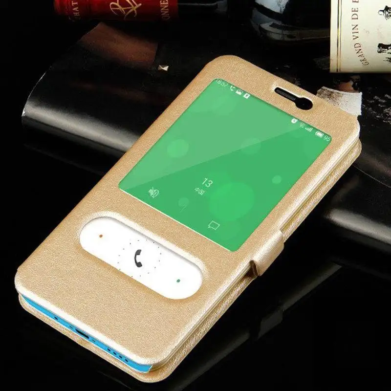Флип кейс для Meizu m5c чехол с окошком просмотра и быстрого ответа кошелек из кожи M5 C