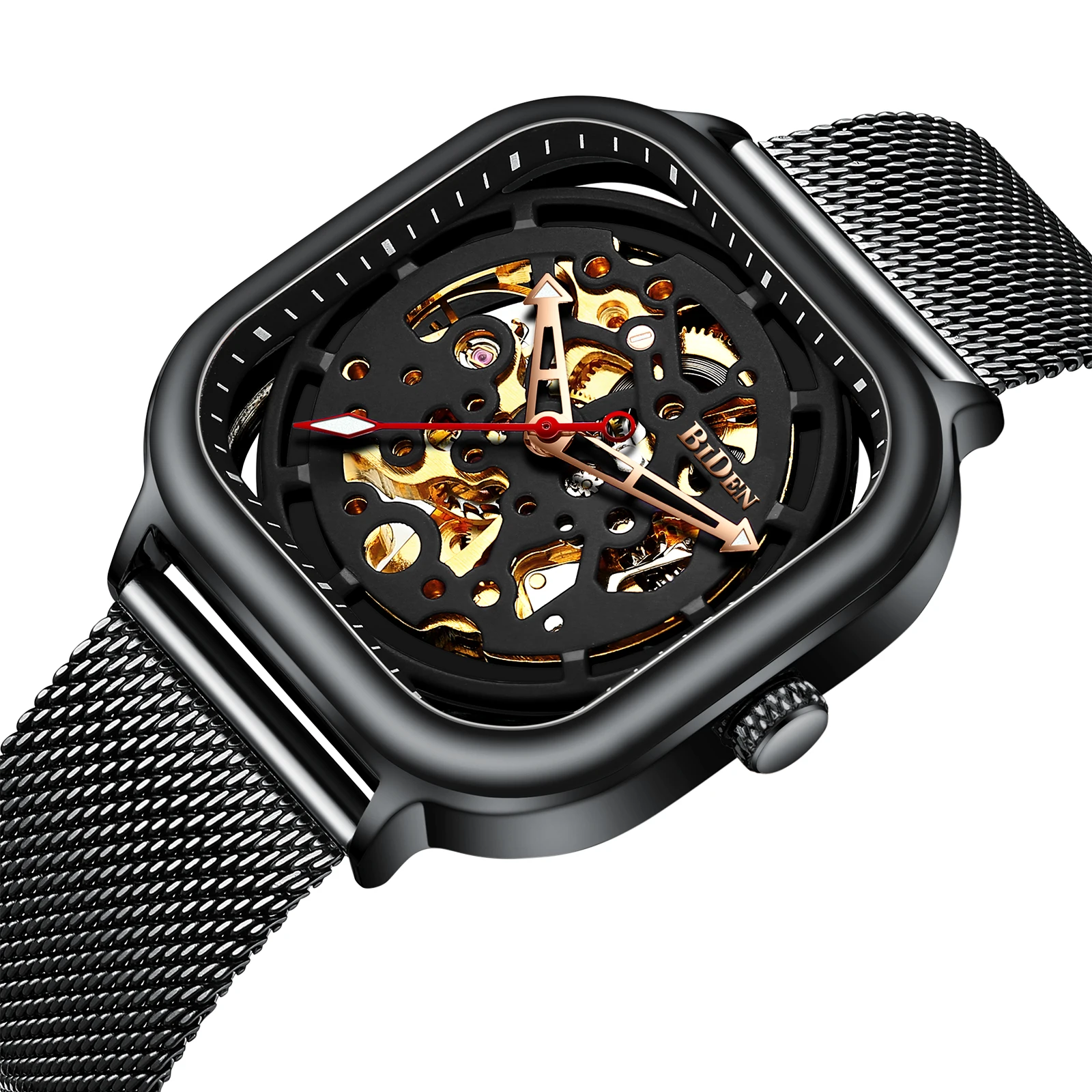 

2020 механические роскошные часы для мужчин, часы из нержавеющей стали черного или розового золота для бизнеса