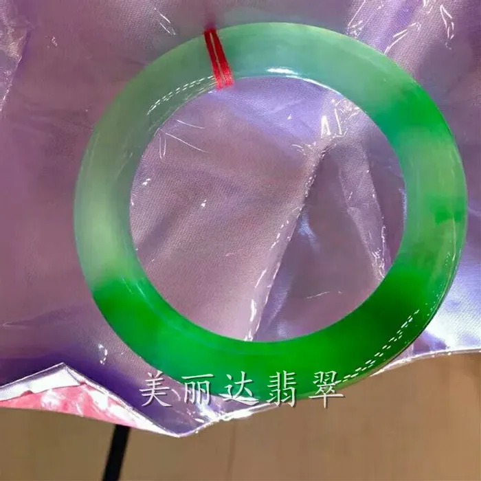 Натуральный браслет А карго из жадеита ледяные семена раньше плавающий зеленый