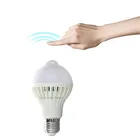 Светодиодный ная лампочка E27 с PIR-индикатором движения, ночсветильник для дверей, лестниц, коридосветильник, гаража, 110 В, 220 В, 7 Вт, 9 Вт, 12 Вт, 15 Вт, 18 Вт