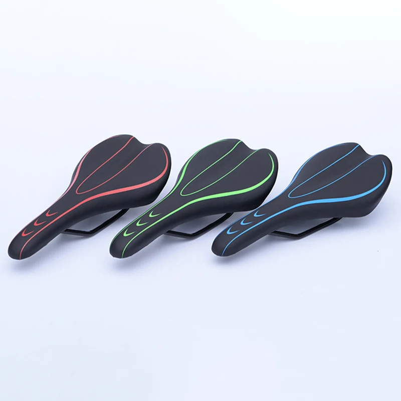 Велосипедное Сиденье универсальное седло многоцветное расширенное удобное