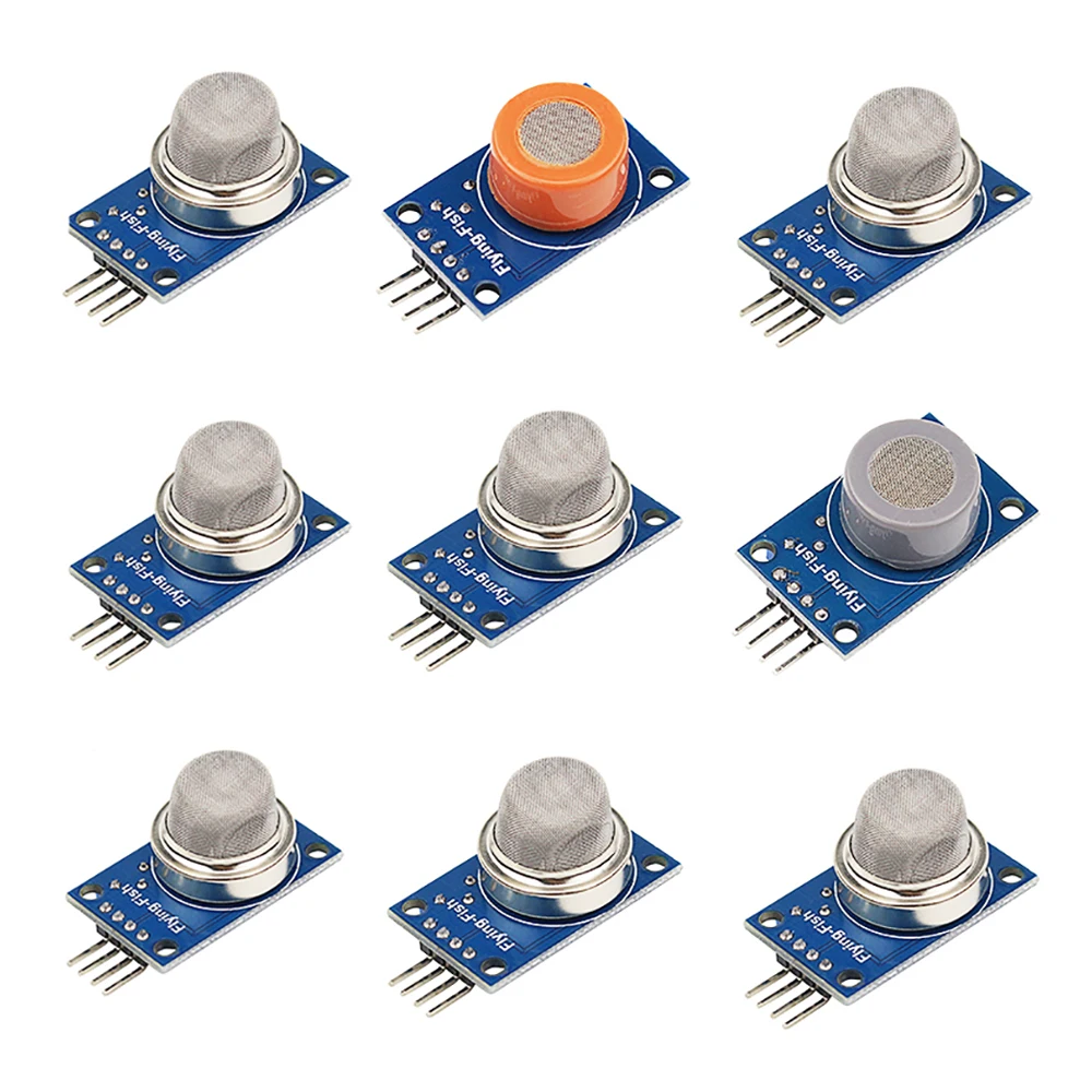 

CAMEIDO R88 9 in 1 Gas Sensor MQ-2 MQ-3 MQ-4 MQ-5 MQ-6 MQ-7 MQ-8 MQ-9 MQ-135 Sensors Kit Module for Raspberry Pi Senor Kits