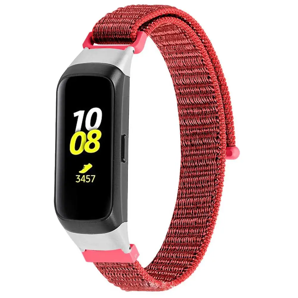 

Sport Bracelet For Galaxy Fit R370 Women Men Nylon Woven Colorful Smart Watch Strap For Samsung Galaxy Fit E R375 Wristband