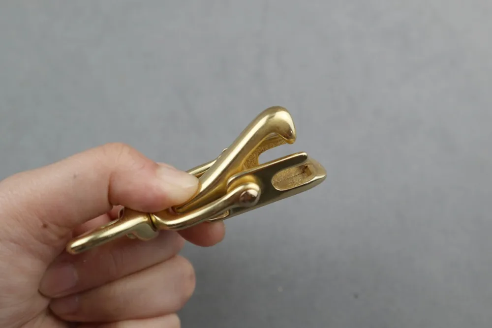 DIY кожевенное ремесло седло мешок аксессуары твердая латунь защелки крюк бор Отделка "(25 мм