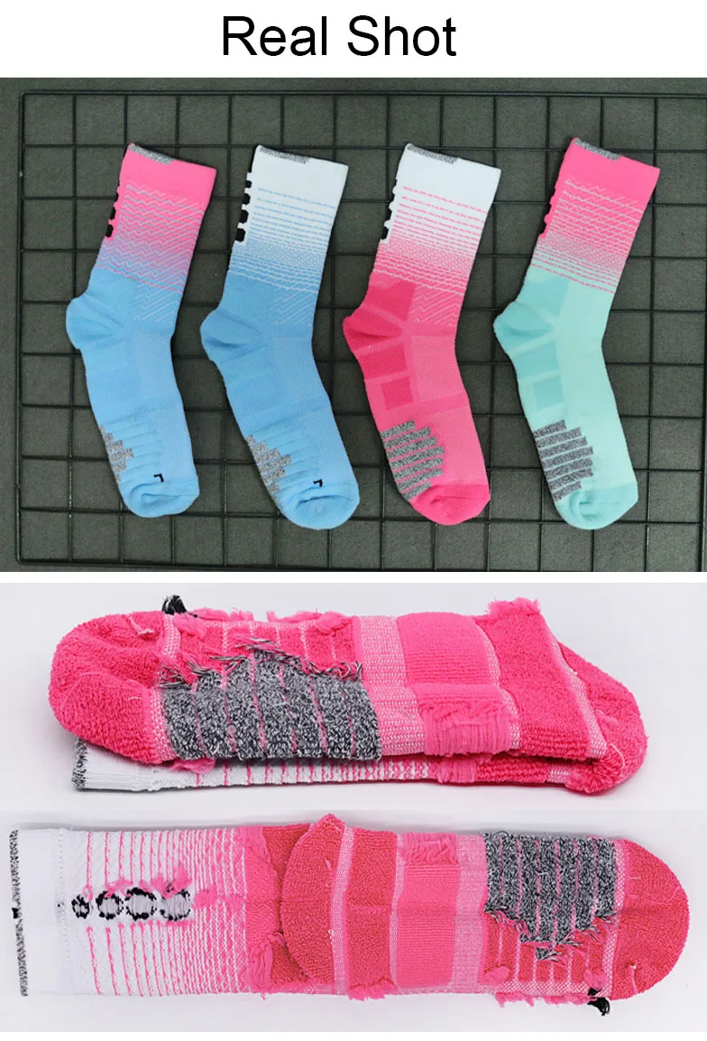 

New Elite Basketball Socks Men Towel Bottom Compression Socks Ankle Toe Protection Outdoor Sports Calcetines