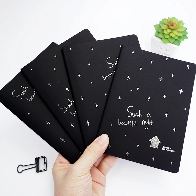 

1pcs Sketchbook Diary Black Paper Notepad 56K Sketch Graffiti Notebook for Drawing Painting Office School Stationery Gifts