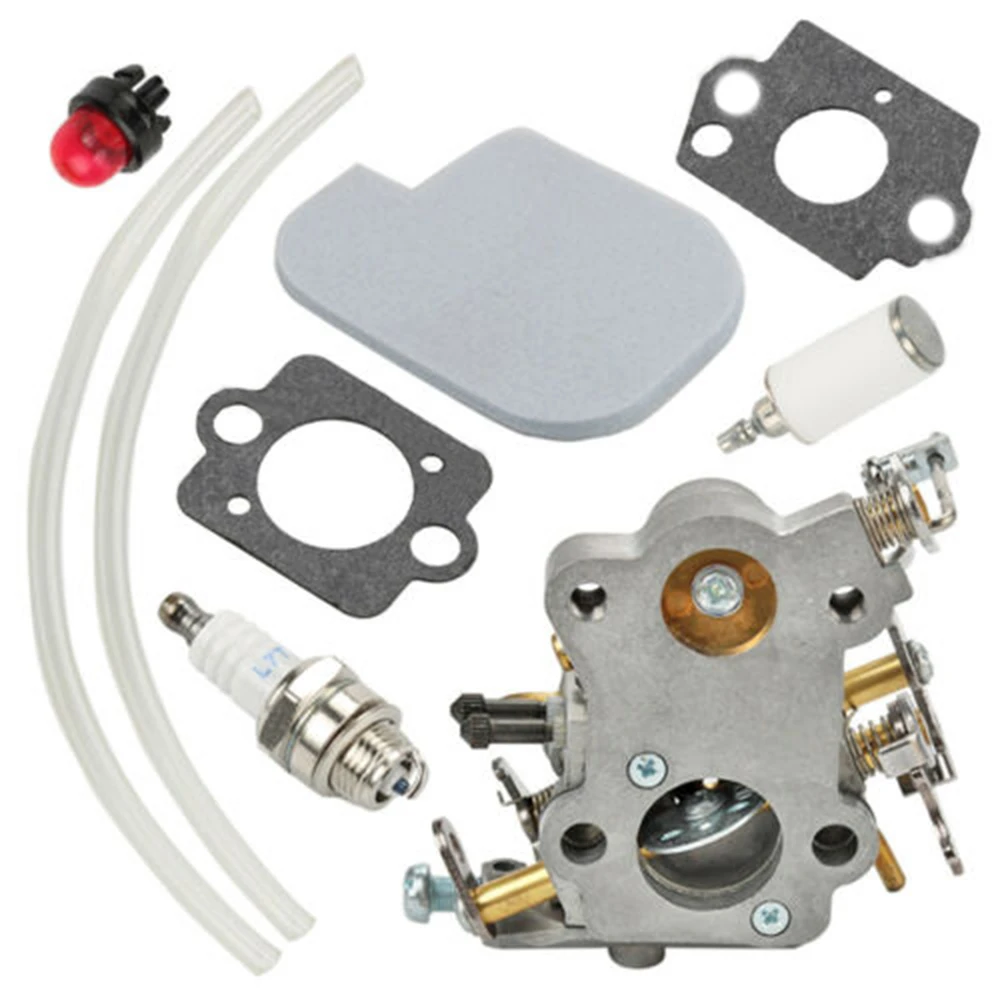 

Primer Bulb Carburetor Kit Gasket Air Filter Fuel Filter Set For Poulan