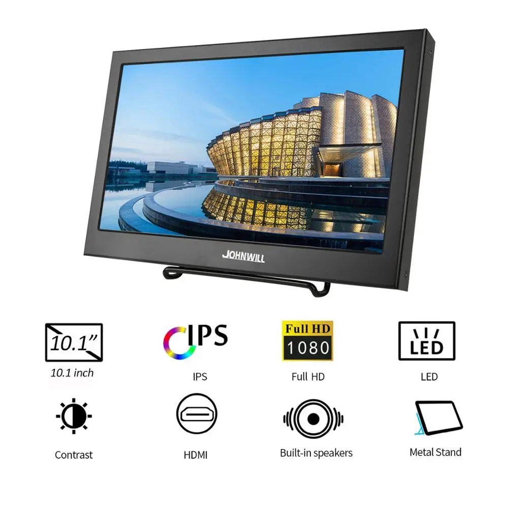 10,1 дюймов ips 1920x1200 HD разрешение портативный lcd игровой монитор ПК для PS3/PS4/XBOx360 с интерфейсом VGA/HDMI Встроенный динамик
