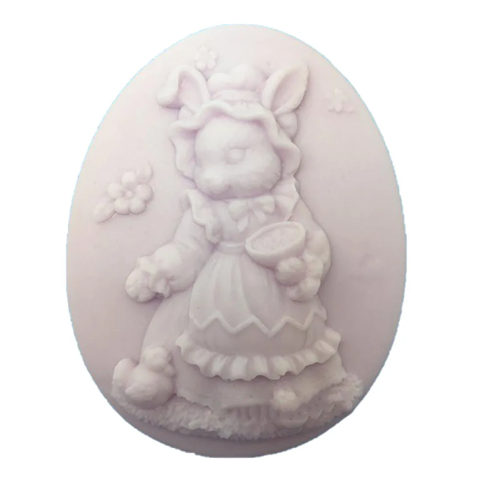 DYI форма для мыла силиконовая помадки кролик| |