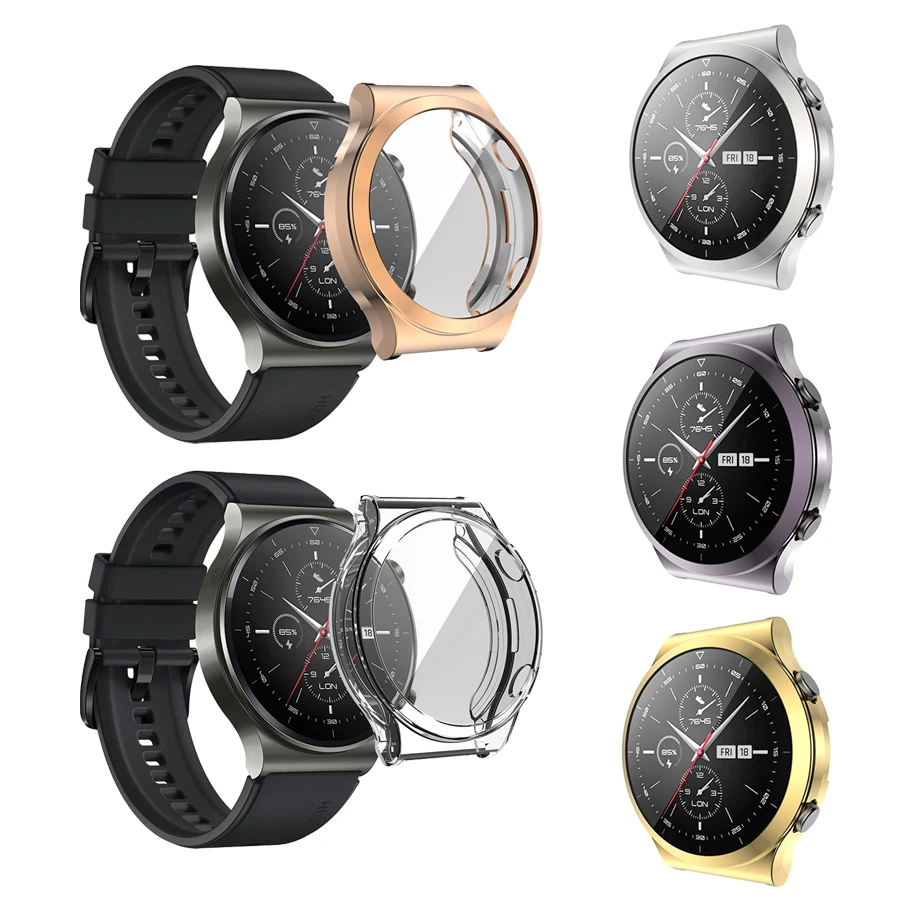

Защитный чехол для смарт-часов Huawei GT 2 Pro, Мягкий ТПУ полноэкранный защитный чехол-Бампер для Huawei GT2 Pro, аксессуары
